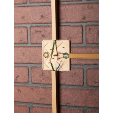 Коробка разветвительная KMP-030-032 (104х104х28) светлое дерево PROxima