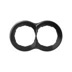 Рамка 2 поста, круг, S88, графит