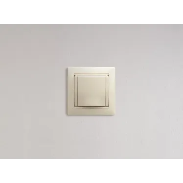 VALENA Розетка с заземлением с крышкой в рамку слоновая кость