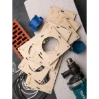 Комплект шаблонов для подрозетников диаметром 82 мм Expert