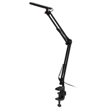 Светильник настольный NLED-507-8W-BK светодиодный на струбцине чёрный