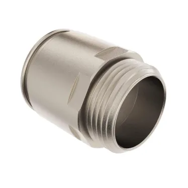 Муфта труба-коробка диаметр 32мм IP66/IP67 М32х1.5 никелированная латунь