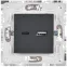 SKANDY Розетка USB A+C 18Вт SK-R13T титан IEK
