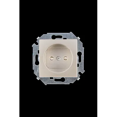 15 Розетка 2P без заземления 16А 250В винтовой зажим шампань