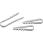 Дюбель-хомут 11-18мм нейлон белый (50шт)