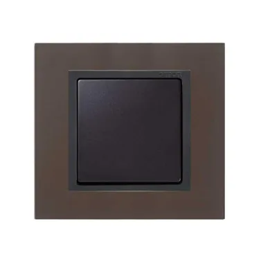 Рамка на 1 пост, S82N, свинец - графит (металл им.)