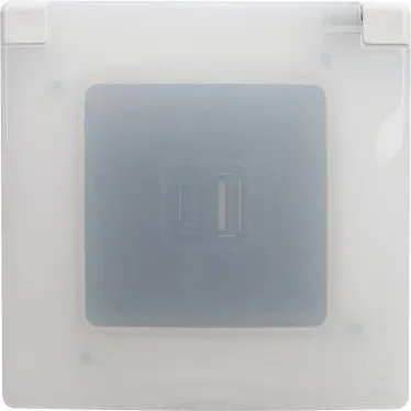 ETIKA Рамка 1 пост IP44 белая