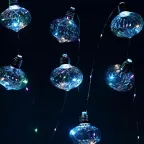 Светодиодная новогодняя гирлянда ЕGNIG - 80M нить Лампочки на батарейках 1,8 м мультиколор 80 microLED