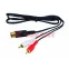 Шнур DIN 5 Pin - 2 RCA, 1.5 м., GOLD