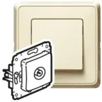 CARIVA Коробка 26 мм для наружного монтажа слоновая кость