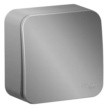 Переключатель BLANCA одноклавишный наружный (схема 6) с изоляционной пластиной 10A 250B алюминий