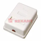 Розетка компьютерная внешняя. 1-порт RJ-45 (8P8C). FTP экраниров. категория 5e,