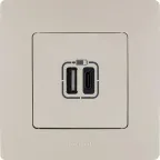 ETIKA Рамка 1 пост слоновая кость