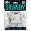 SKANDY Выключатель 2-клавишный проходной с индикацией 10А SK-V10W арктический белый IEK
