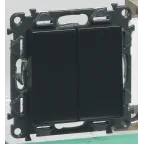 Valena IN MATIC Выключатель двухклавишный 10А 250В Безвинтовые зажимы