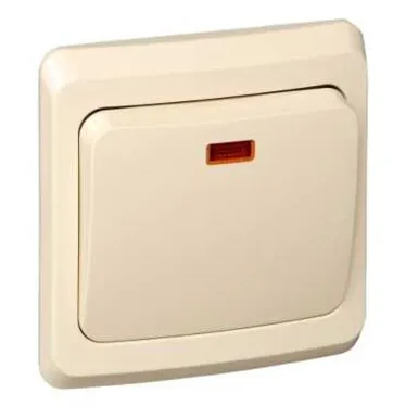 Кнопка нажимная с подсветкой сх.1