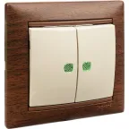 Рамка VALENA 1 пост тонированное дерево