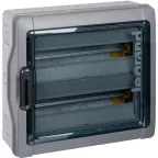 Щит, IP65, 2х18 модулей с шинами N+Pe