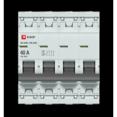Выключатель нагрузки ВН-63N 4P 40А PROXIMA