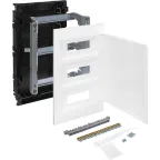 Practibox S Пластиковый щиток Встраиваемый (ЩРв-П) 3X12 Белая дверь