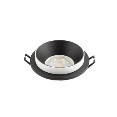Светильник встраиваемый IP20 50 Вт GU10 черн. алюм. DENKIRS DK2400-BK
