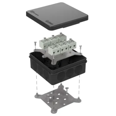 Коробка огнестойкая для о/п двухкомпонентная 60-0303-9005-FR6.0-12 Е15-Е120 100х100х40