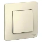 BLANCA скрытой установки одноклавишный переключатель (cх.6), 10A, 250B, молочный