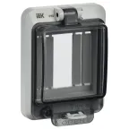 Крышка защитная для выреза в шкафу пластик 3 модуля IP66 IEK