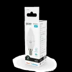 Лампа светодиодная LED 6 Вт 450 лм 4100К свеча нейтральный E14 AC 220В Elementary Gauss