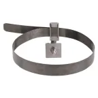 Держатель для труб универсальный D-(0-200) мм CZ полоса нерж. cталь PROxima