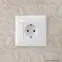 Avanti Розетка в стену, 2P+E, с защитными шторками, ''Белое облако''
