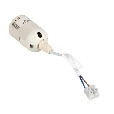 Патрон Е27 подвесной с клеммной колодкой пластик белый PROxima