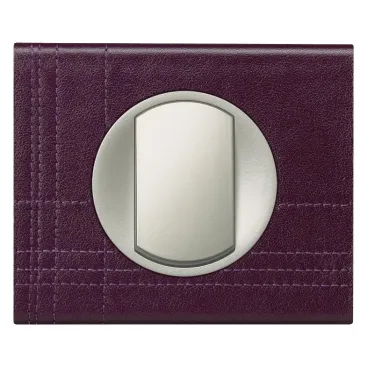 Рамка, однопостовая, кожа пурпур