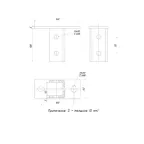STRUT-подвес одинарный с узкой пяткой 140х60мм