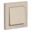 ATLASDESIGN выключатель одноклавишный, сх.1, 10АХ, в сборе, ПЕСОЧНЫЙ