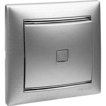 VALENA Рамка 1 пост матовый алюминий