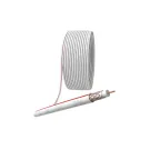 Кабель коаксиальный SAT 50 М 75 Ом Cu/(оплётка Cu 75%) PVC цвет белый бухта 10м
