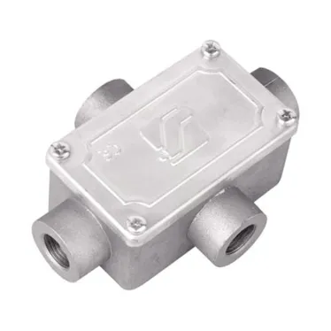 Коробка ответвительная алюминиевая 4 ввода М32х1.5 IP55 146х81х57мм