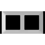 Valena LIFE Рамка 2 поста алюминий универсальная