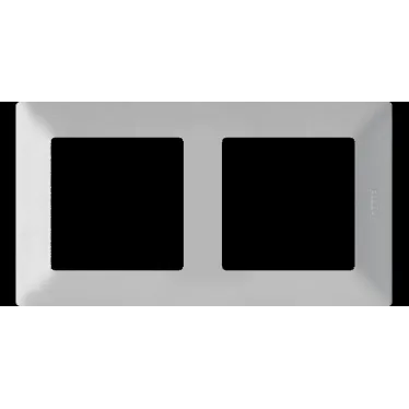 Valena LIFE Рамка 2 поста алюминий универсальная