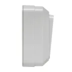 Рим Выключатель двухклавишный с индикатором 10А белый