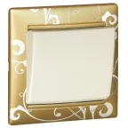 Рамка VALENA 1 пост золото барокко