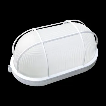 Светильник ЖКХ под лампу 1хE27 AC 220В IP54 овал 105х85х212мм с решеткой max 60Вт НБП Gauss