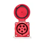 Розетка кабельная 63А 3Р+РЕ+N IP67 на поверхность 380В 135