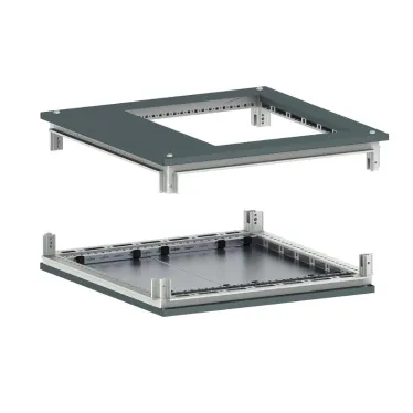 Крыша с фланцем и основание для 19' IT-CQE 600х600. RAL7011