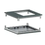 Крыша с фланцем и основание для IT корпусов CQE 600X800. RAL7011