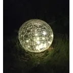 Светильник садовый Шар на солнечной батарее, 20 LED 20 cм ERASF08-25