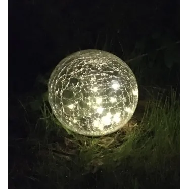 Светильник садовый Шар на солнечной батарее, 20 LED 20 cм ERASF08-25