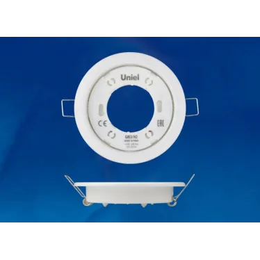 Светильник ультркий встраиваемый. В составе набора из 10шт. Корпус белый. .