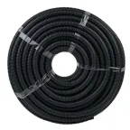 Труба гофрированная FRHF с зондом d25мм (75м) черная Plast PROxima